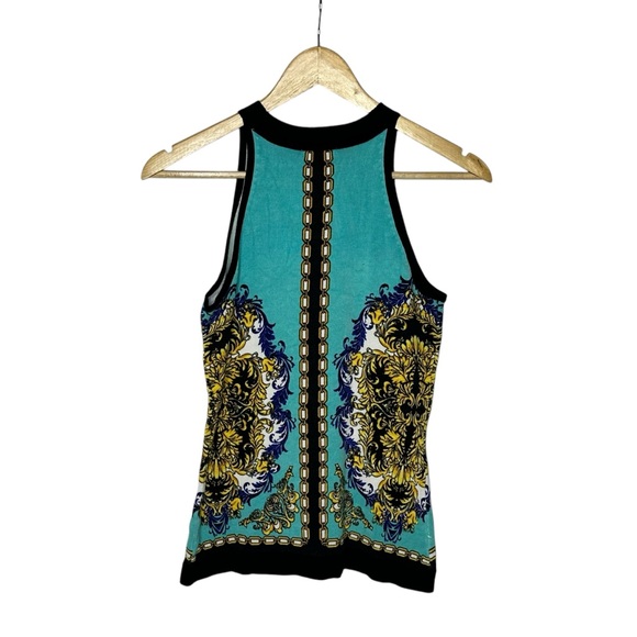 Vintage 90’s Cache’ Sleeveless Patterned Lightweight Sweater S - Picture 3 of 9